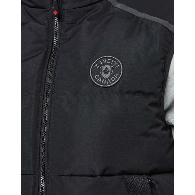 Zavetti Canada Mens Aylato Puffer Gilet - Black | Life Style Sports UK