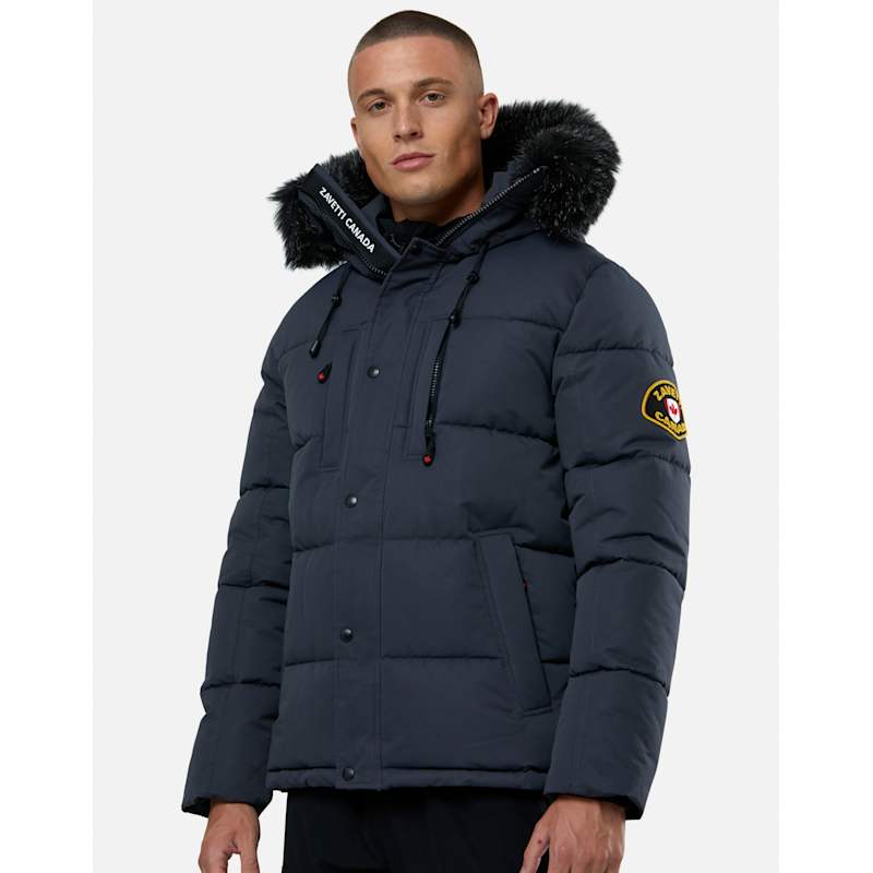 Zavetti Canada Mens Oshawa Puffer Parka Jacket WH