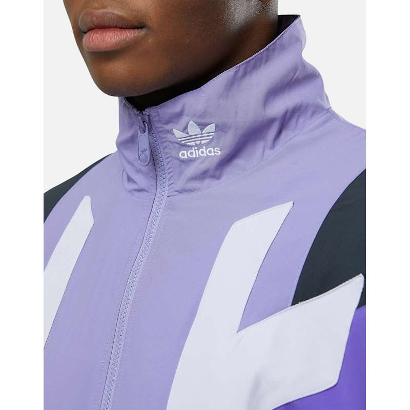 adidas Originals Mens Rekive Tracktop - Purple | Life Style Sports UK