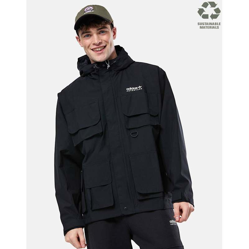 adidas Originals Mens Adventure Multi-pocket Jacket WH - Black