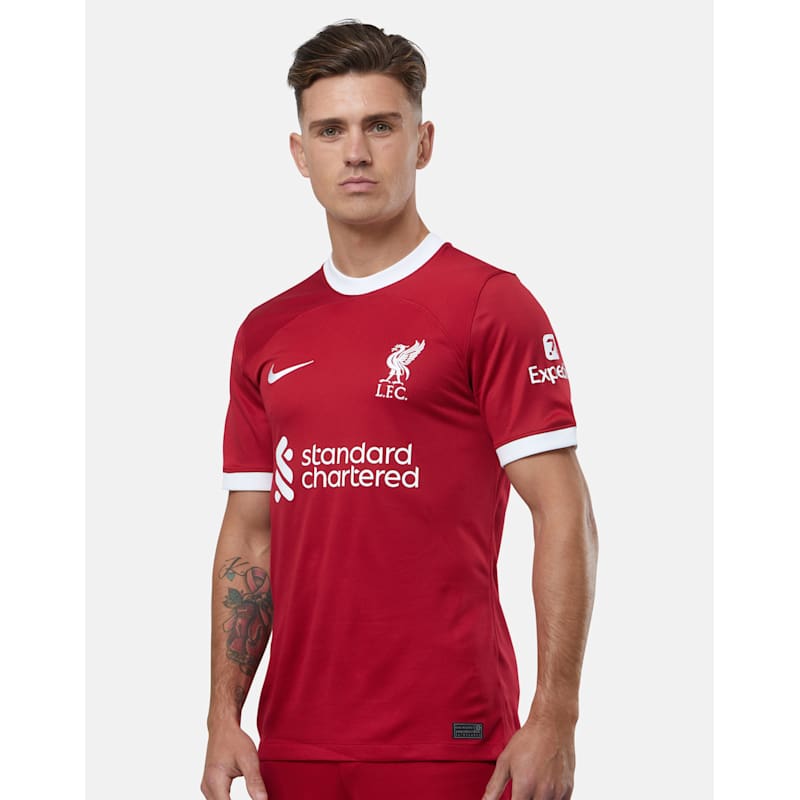 Nike Adults Liverpool 23/24 Replica Home Jersey Red Life Style