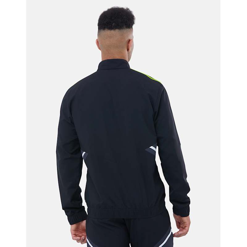 adidas Manchester United Presentation Training Jacket 2024-2025 Dark Blue Red Silver
