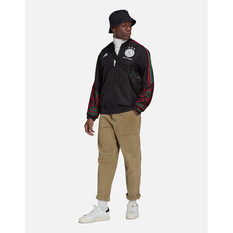 adidas Adult Ajax Daily Paper Anthem Jacket - Black | Life Style