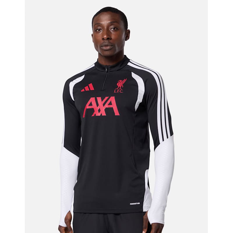 adidas Adults Liverpool Training Half Zip - Black | Life Style