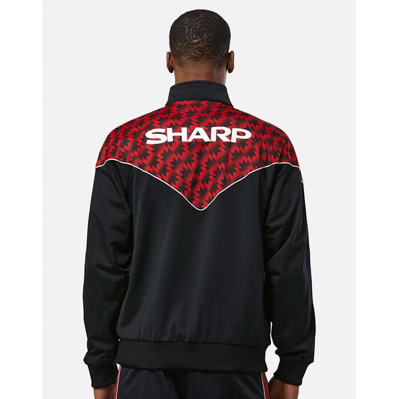 adidas Adults Manchester United Track Jacket WH - Black | Life
