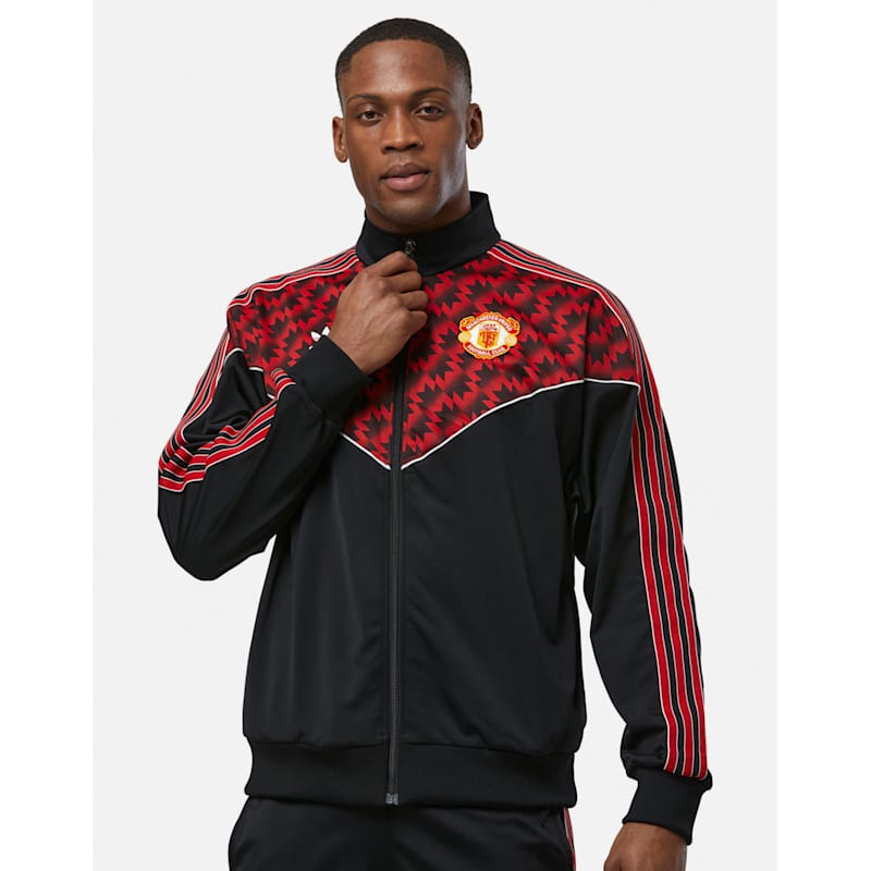 ジャケット・アウター 90s Manchester United track Nylon jacket adidas Adults Manchester United Track Jacket - Black | Life Style