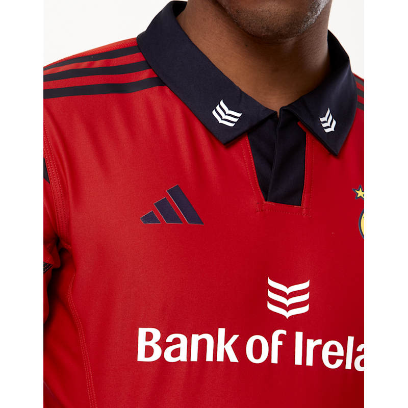 adidas Adults Munster 25/26 Home Player Fit Jersey - Red | Life