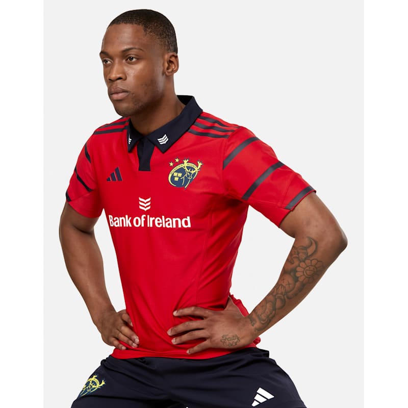 adidas Adults Munster 25/26 Home Player Fit Jersey - Red | Life