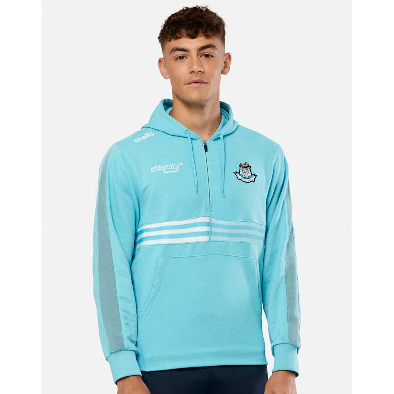 O'Neills Adult Dublin Nepal Half Zip Fleece Hoody Blue Life