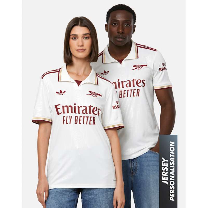 adidas Adults Arsenal 25/26 Third Jersey - White | Life