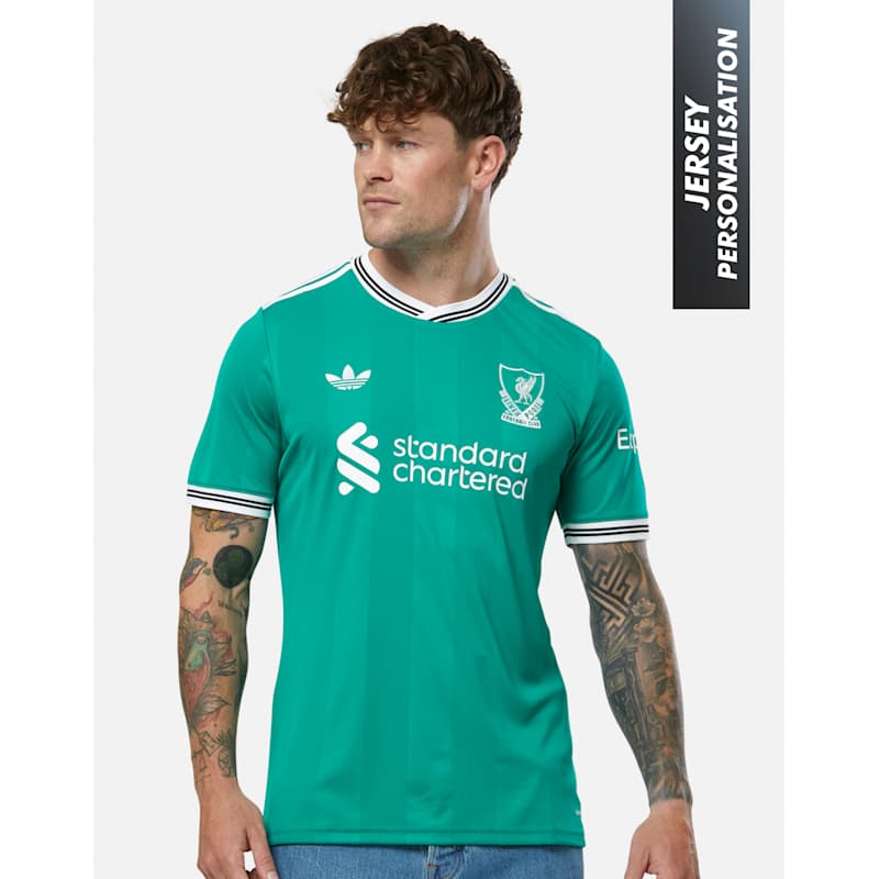 adidas Adults Liverpool 25/26 Third Jersey Green Life Style