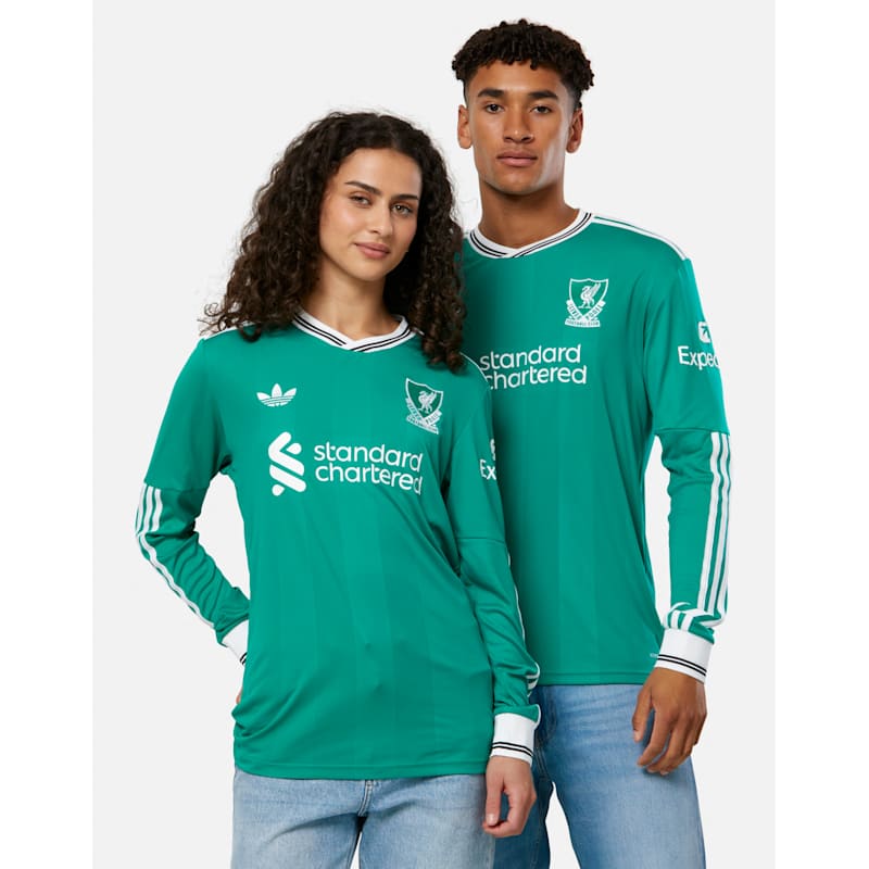 Soccer Jersey Liverpool 3rd Kit Long Sleeve Adidas Adults