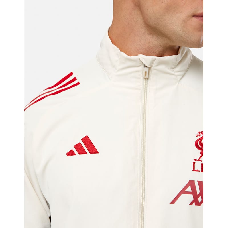 adidas Adults Liverpool Presentation Jacket - White | Life Style