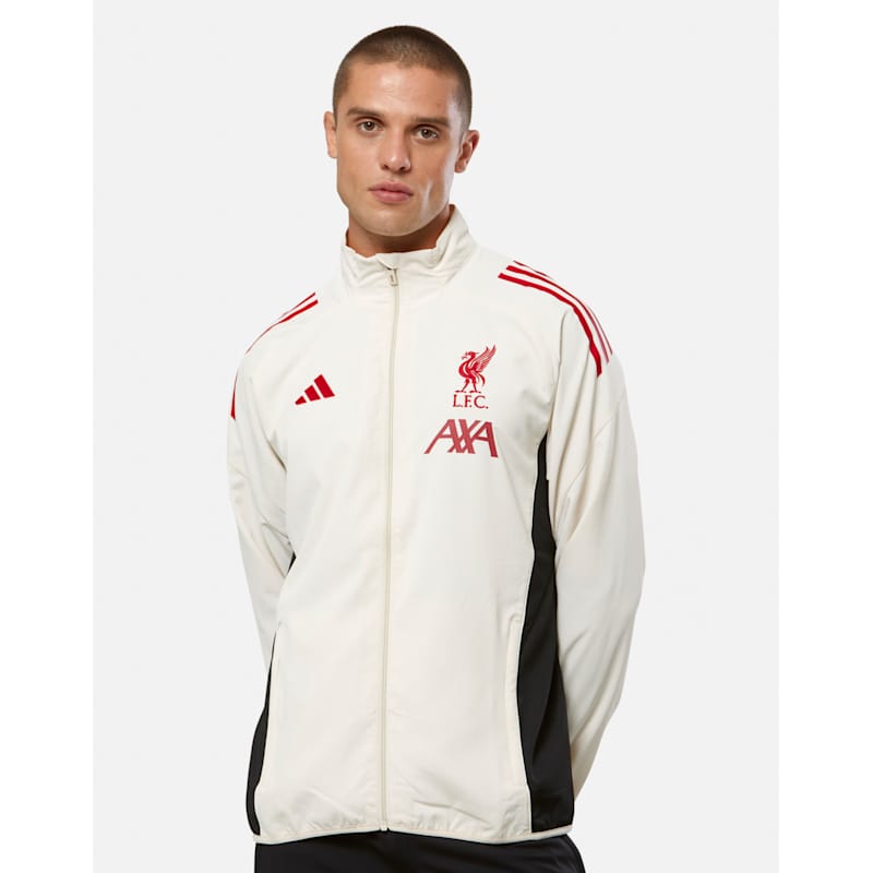 adidas Adults Liverpool Presentation Jacket - White | Life Style