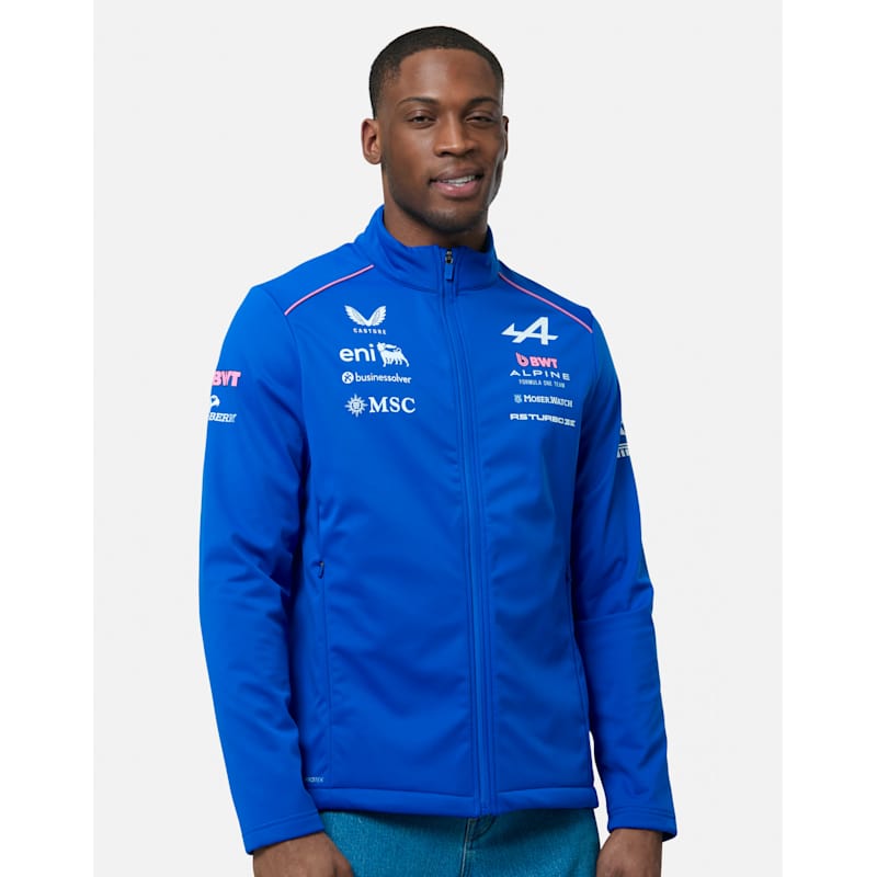 Castore Adults Official Alpine F1 Team Soft Shell Jacket - Blue