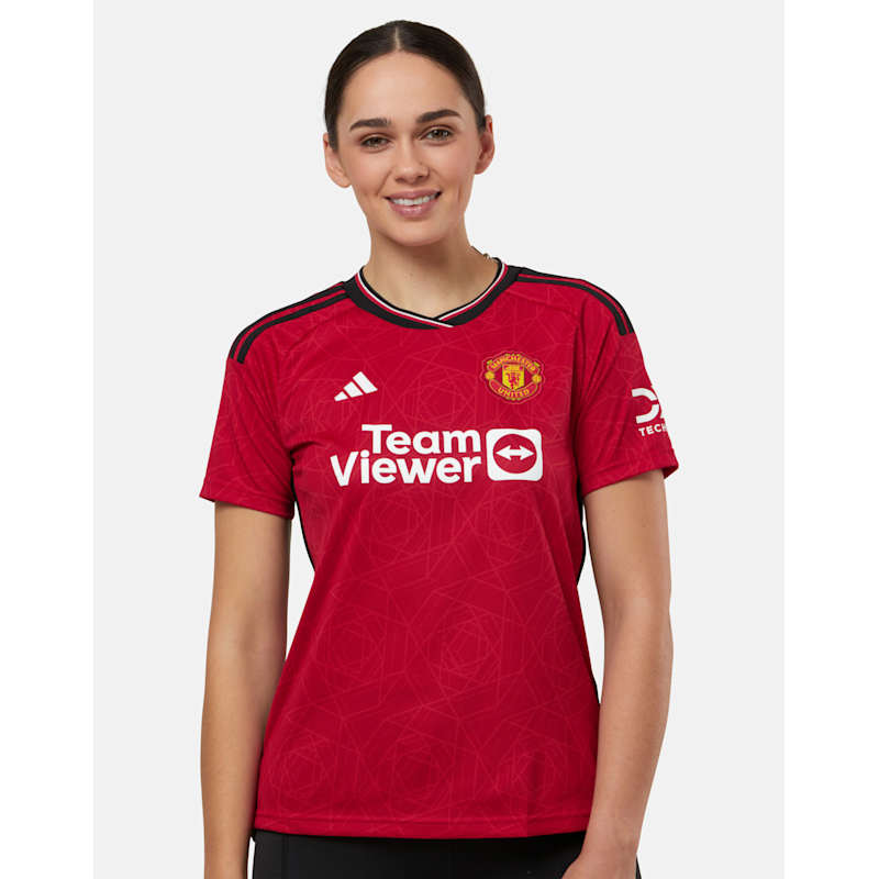 adidas Womens Manchester United 23/24 Home Jersey - Red