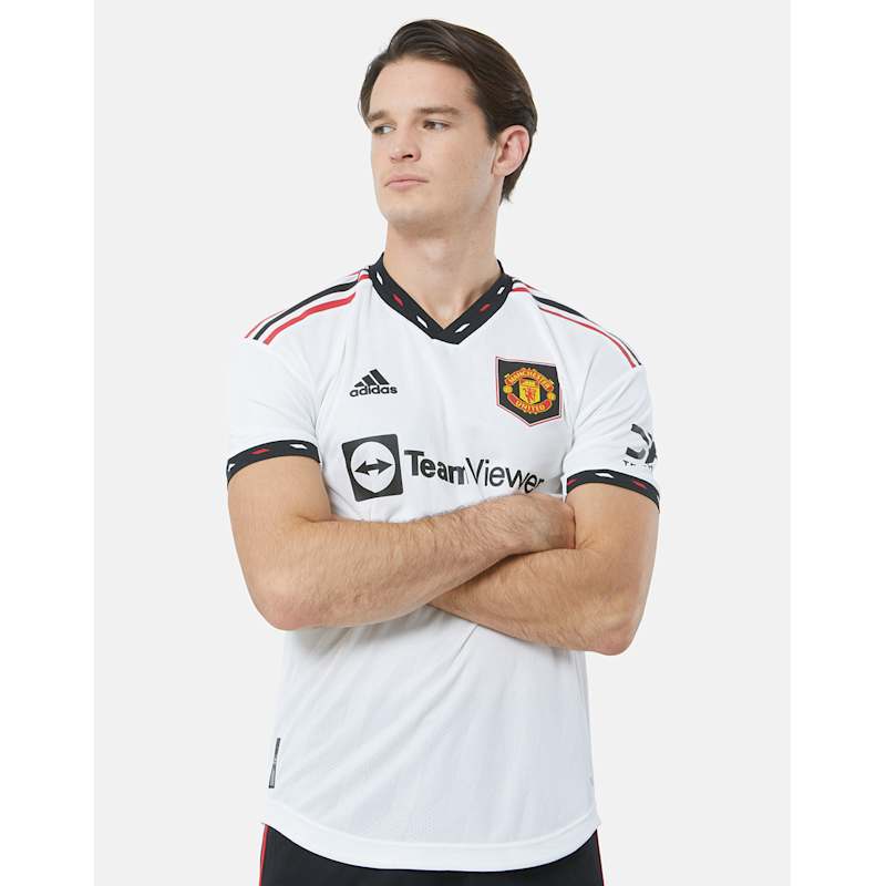 adidas Adult Manchester United 22/23 Authentic Away Jersey White