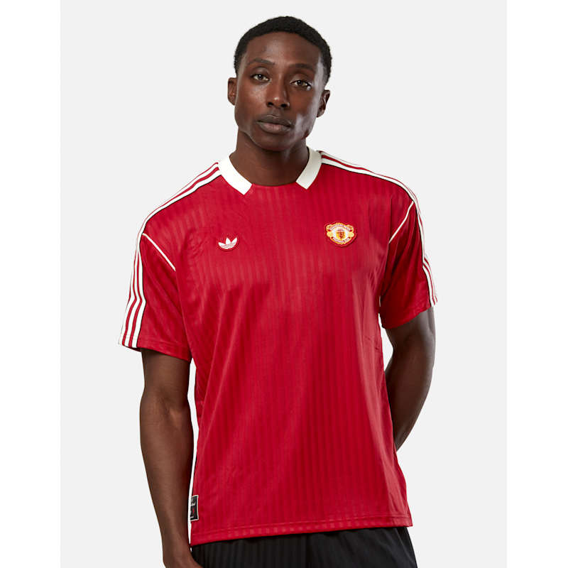 adidas Adults Manchester United Icon Jersey Red Life Style