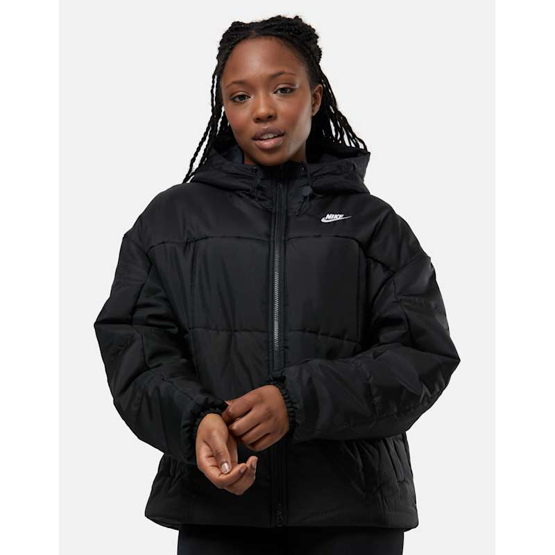 Nike Womens Essential Classic Puffer Coat Black Life Style