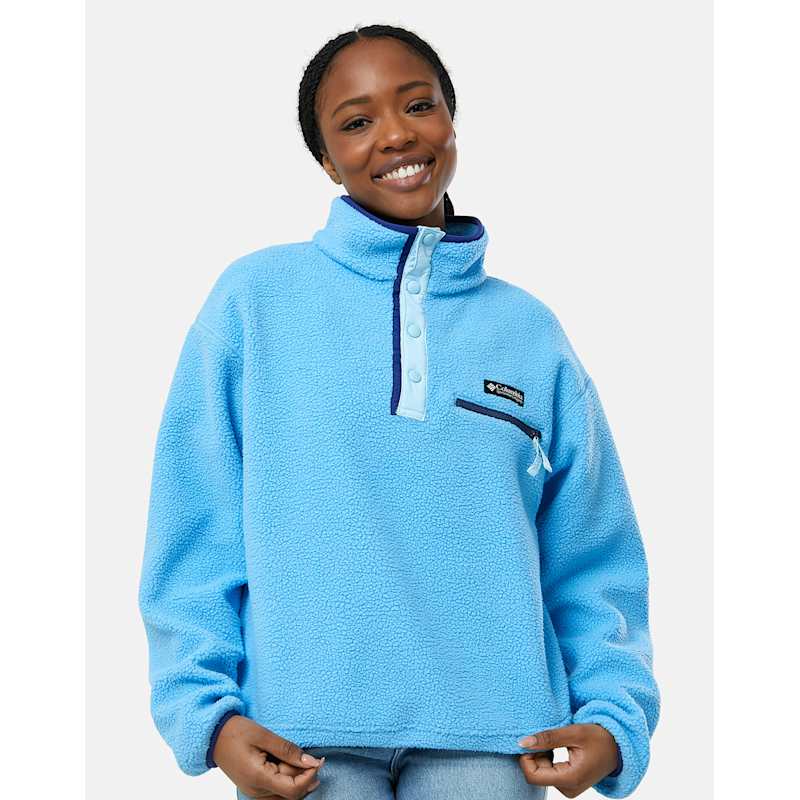 Columbia Womens Helvetia Cropped Half Snap Top - Blue | Life Style