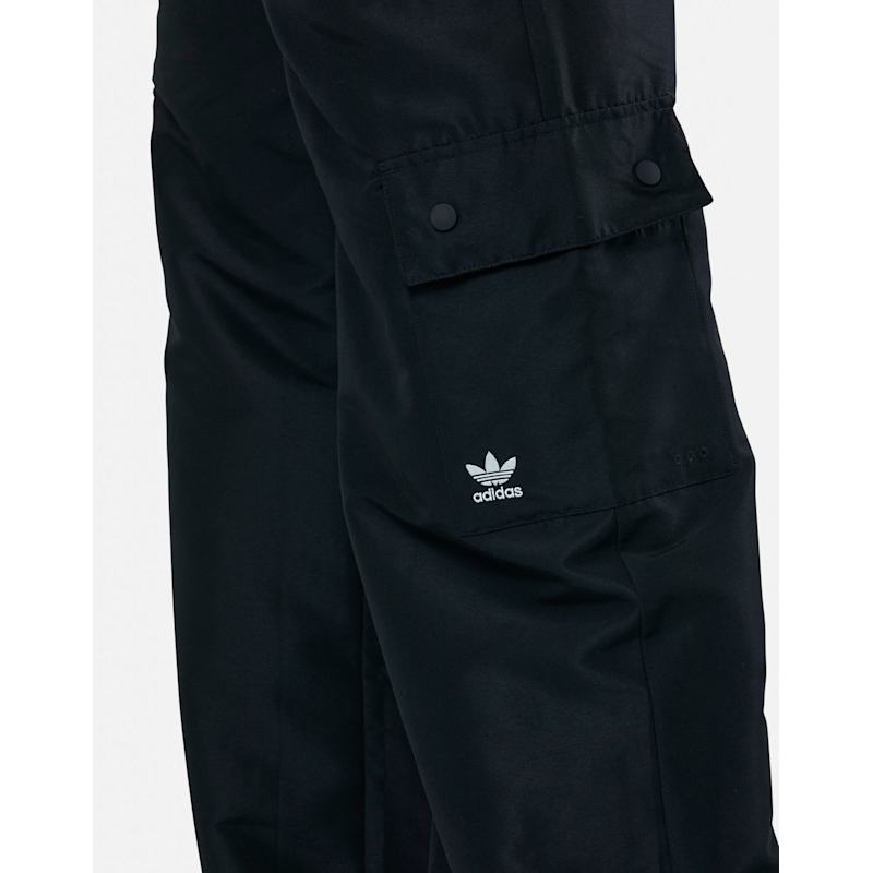 adidas Originals Womens Essential Woven Cargo Pants WH - Black