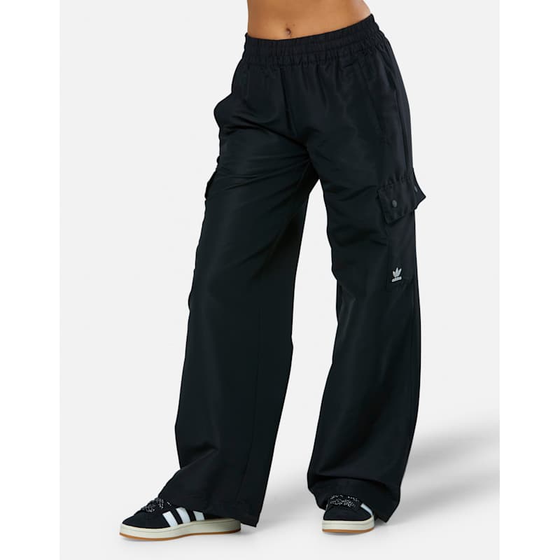 adidas Originals Womens Essential Woven Cargo Pants WH - Black