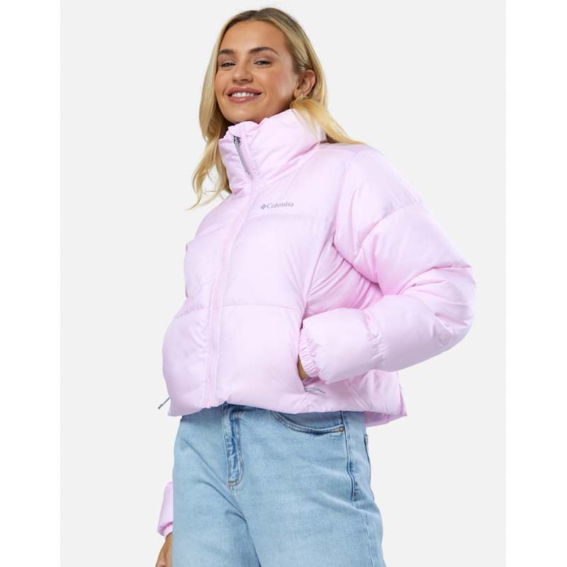 Columbia Womens Puffect Cropped Jacket Pink Life Style Sports IE