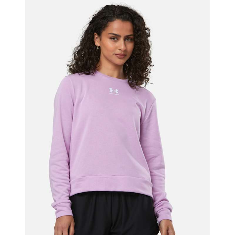 Under Armour Womens Rival Fleece Crew Neck Sweatshirt WH