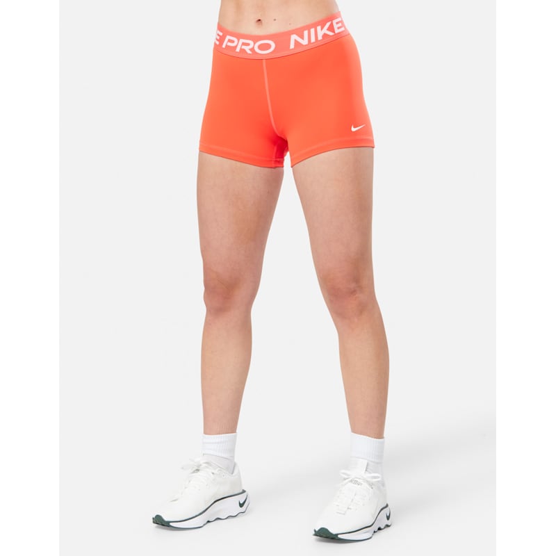 Nike Womens Pro 3 Inch Shorts - Orange | Life Style Sports IE