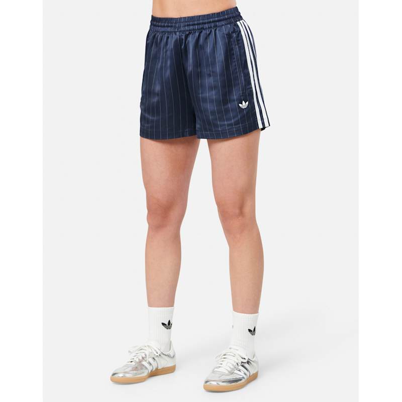 adidas Originals Womens Soccer Summer Satin Shorts Navy Life