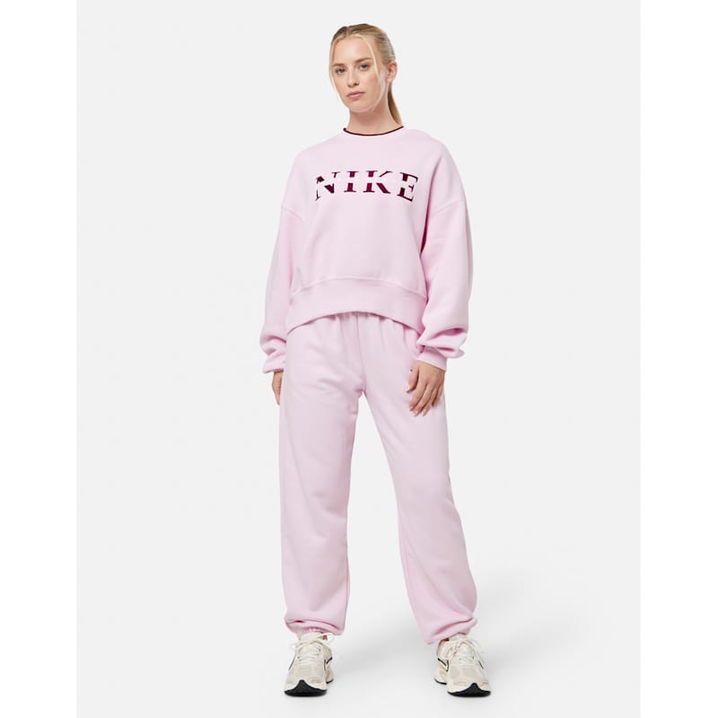 Nike Womens Phoenix Fleece Pants - Pink | Life Style Sports UK