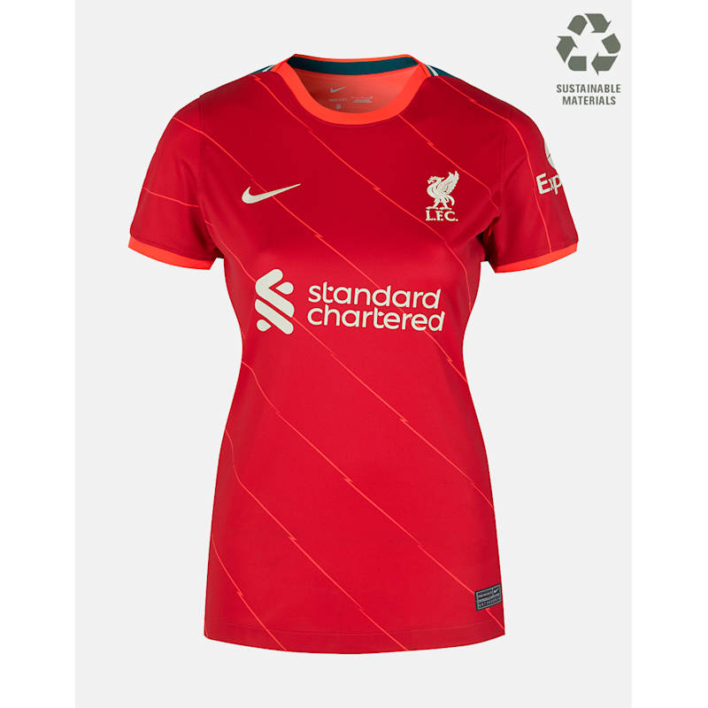 Nike Womens Liverpool 21/22 Home Jersey - Red | Life Style Sports IE
