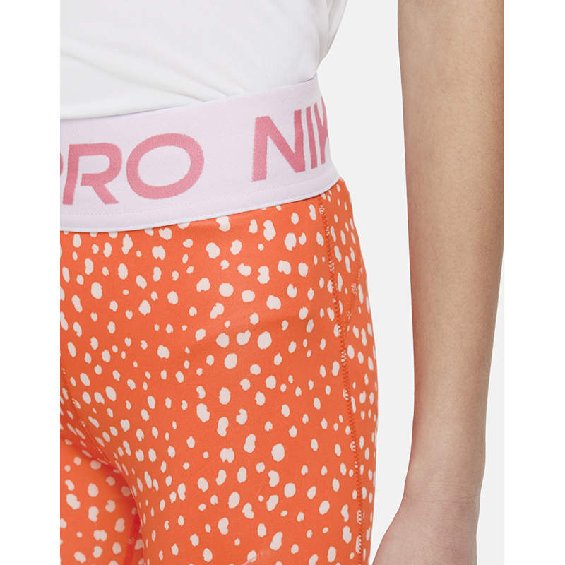 Nike Older Girls Animal Spot Pro Shorts - Orange | Life Style