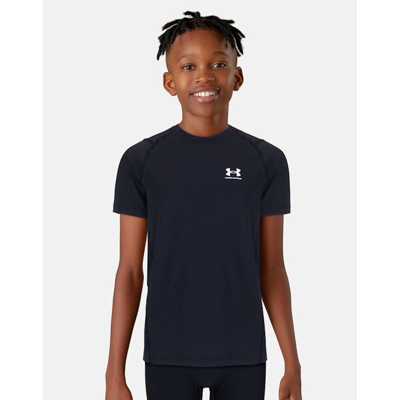 Under Armour Older Kids Heatgear Short Sleeve T-Shirt Black