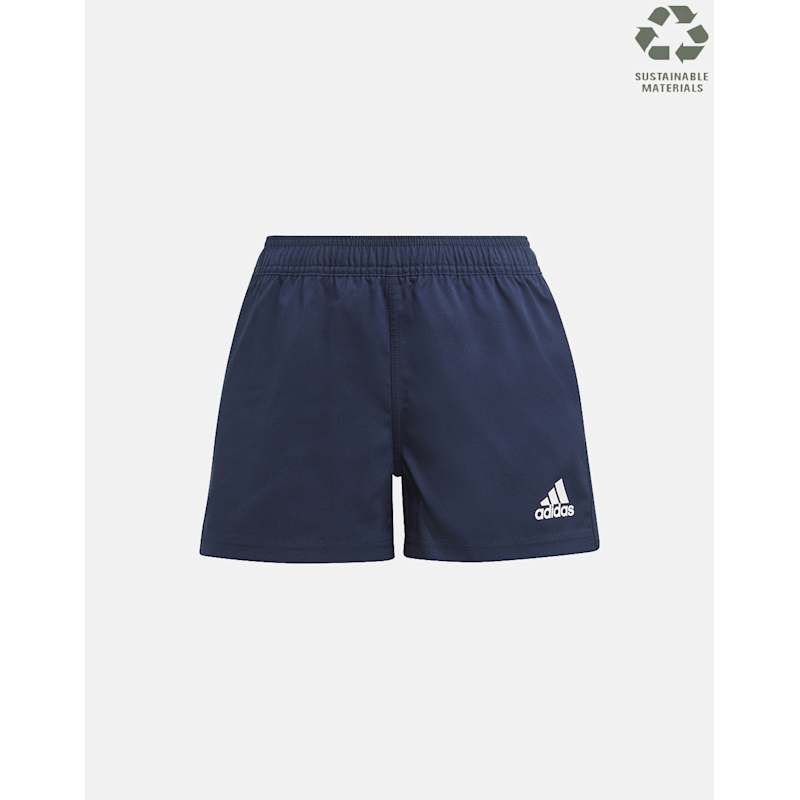 adidas Kids Stripe Rugby Training Shorts Navy Life Style