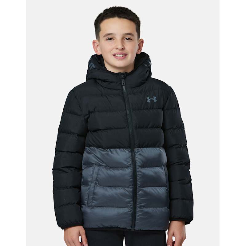 Under Armour Older Kids Colourblock Puffer Jacket Black Life