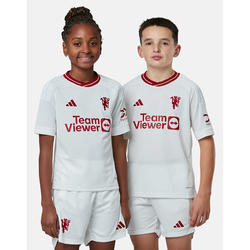 adidas Kids Manchester United 23/24 Third Jersey WH - White | Life