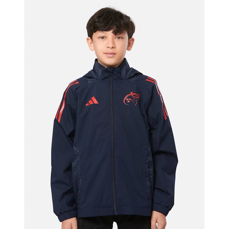 adidas Kids Munster Windbreaker Jacket Navy Life Style Sports IE