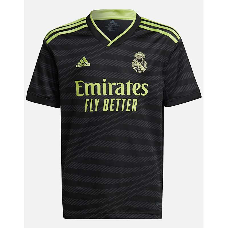 adidas Kids Real Madrid 22/23 Third Jersey Black Life Style