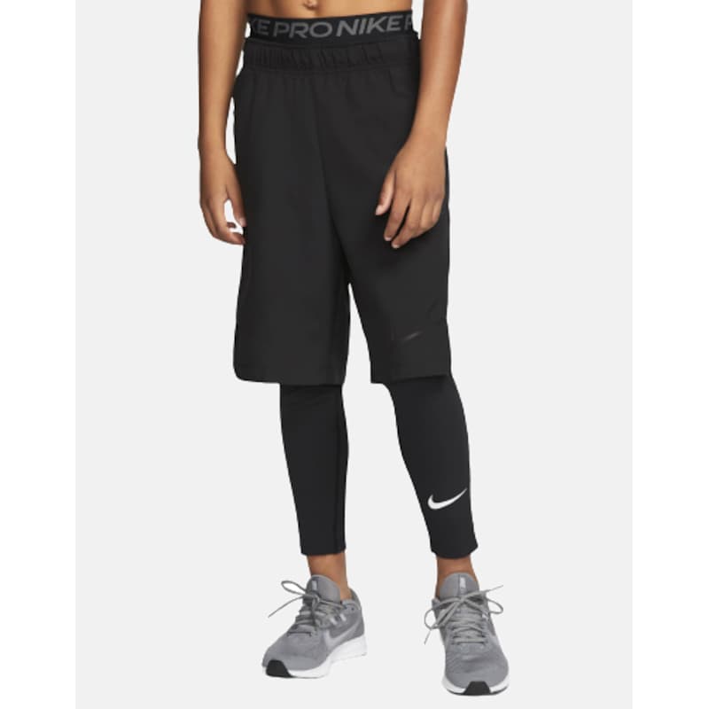 Nike Older Boys Pro Leggings Black Life Style Sports IE