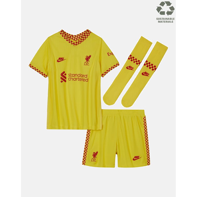 Liverpool 21/22 ユニフォーム Nike Men Liverpool FC 21/22 Stadium T-Shirt Yellow LFC