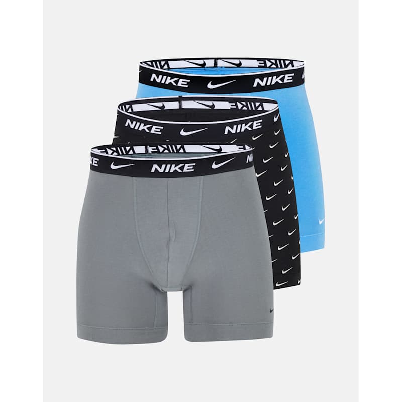 Nike Mens Cotton Pack Brief Boxers Blue Life Style Sports IE
