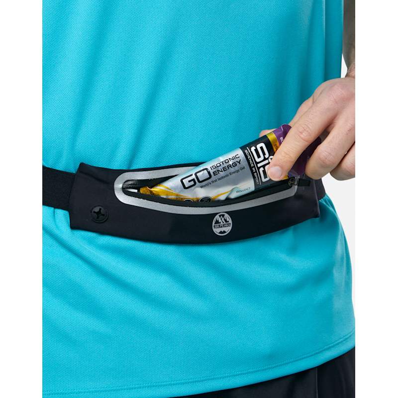 Six Peaks Reflective Running Expandable Waist Belt Black Life