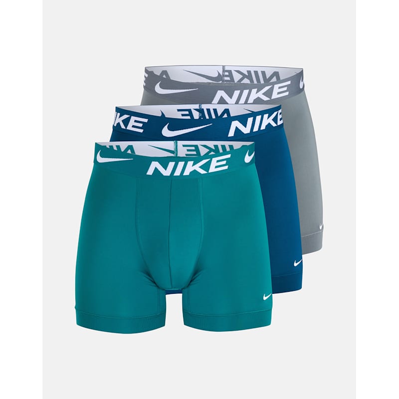 Nike Mens Dri-Fit Essential Pack Micro Boxer Briefs Blue