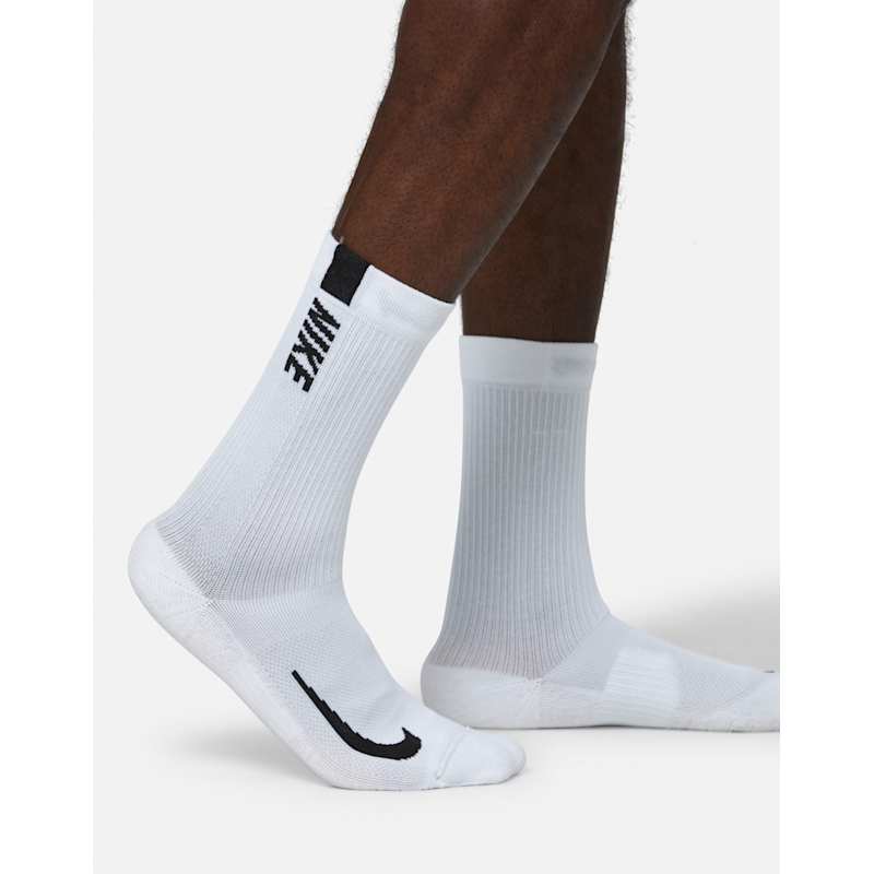 Nike Multiplier Running Pack Crew Socks White Life Style
