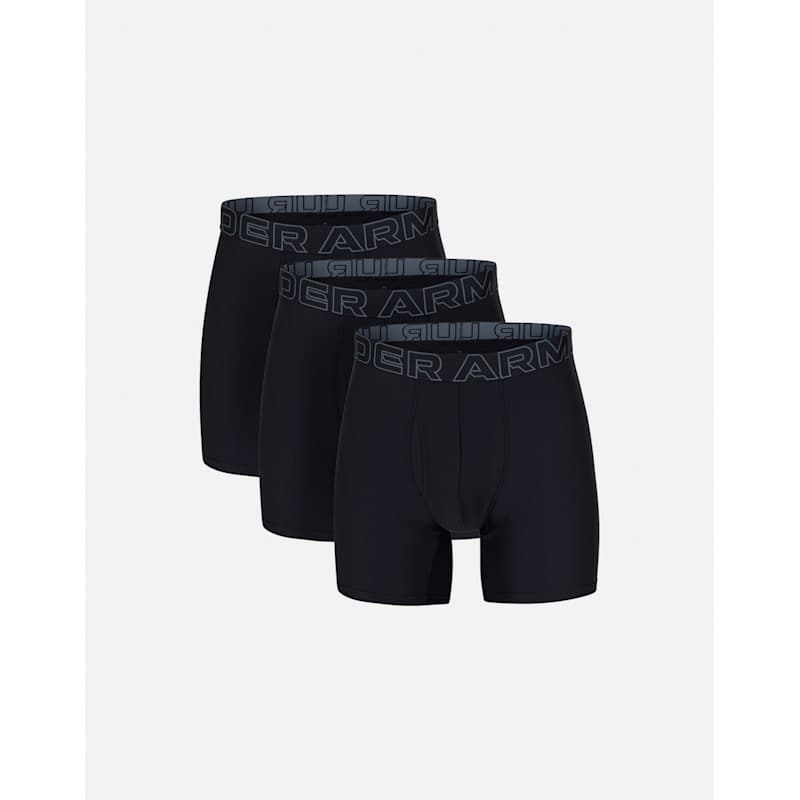 Under Armour Mens Performance Tech Boxers 6inch 3Pack