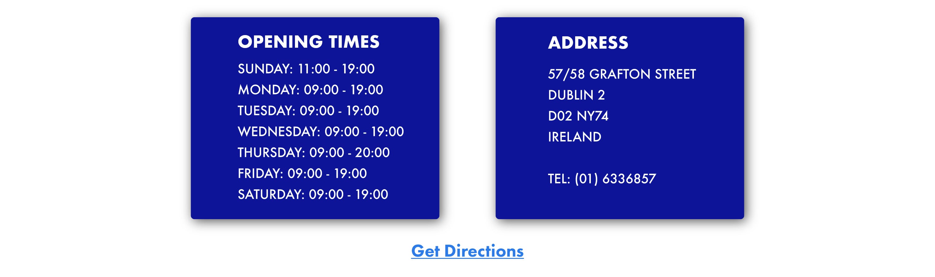 grafton store opening hours