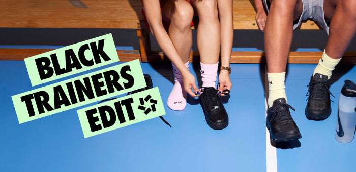 black trainers