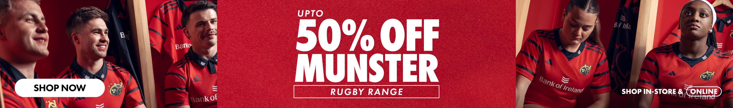 Up to 50% Off Munster Rugby